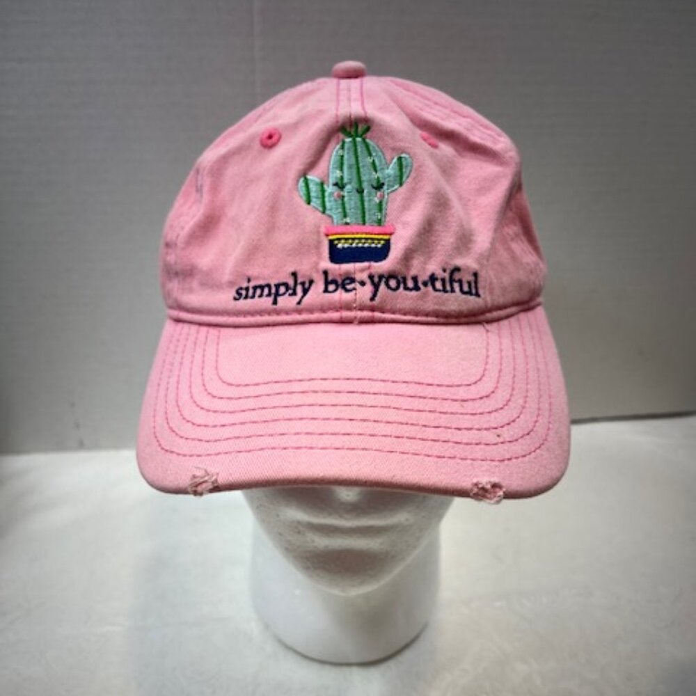 Simply Be-you-tiful Distressed Cotton Cactus Adjustable Hat Baseball Cap